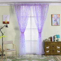 Cortinas De Tulle Elegantes Y Modernas Para Sala De Estar Dormitorio Cocina Verdes Hoja Cortinas Transparentes Para Ventana Cortinas Cortinas De Tela Voile - details 4