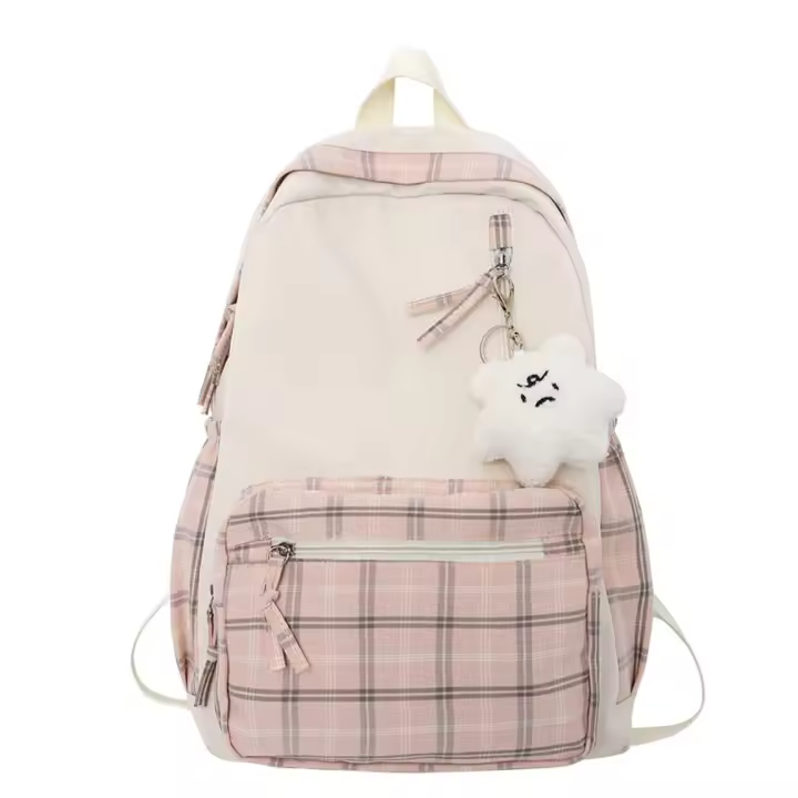 Mochila estética para Niños, mochilas escolares de gran capacidad, mochila Escolar impermeable, Ligera y duradera, adecuada para rose color - 1