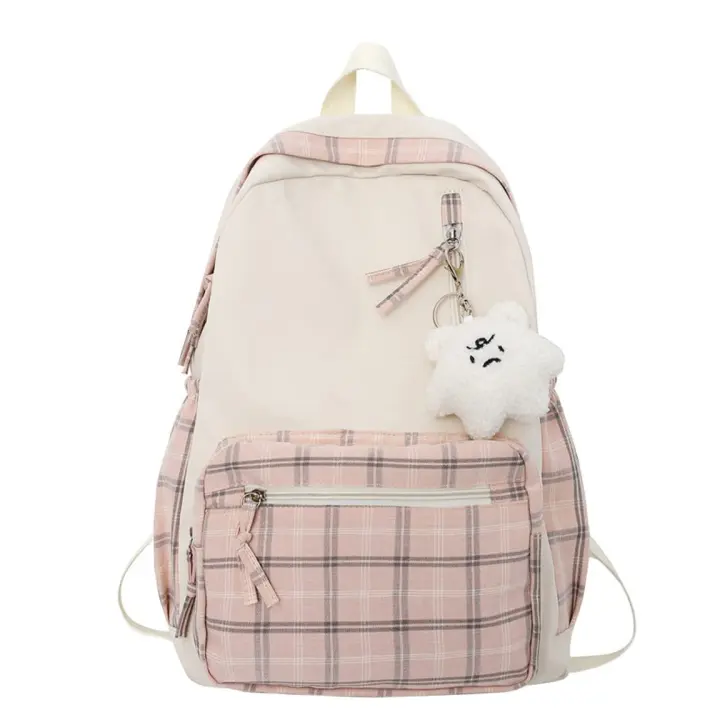 Mochila estética para Niños, mochilas escolares de gran capacidad, mochila Escolar impermeable, Ligera y duradera, adecuada para rose color - 1