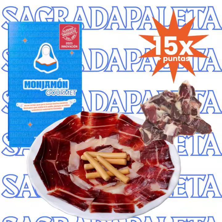 Monjamón - Sagrada Paleta de Bellota 100% Ibérica - Pata Negra [ Elegido Producto del Año 2025] - Brida Negra" - Delicioso Jamón Ibérico de Bellota 100% Pata Negra - Brida Negra de Calidad  Gourmet | Bellota PREMIUM | Pocas Unidades - 1