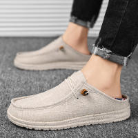 Zapatos Casuales Para Hombre Mocasines De Lona Cómodos Y Antideslizantes Zapatillas Suaves Para Caminar Ideal Para Verano - details 24