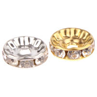 100pcs De 5/7/10mm Discos Redondos De Acero Inoxidable 316 Con Cristal Y Rhinestone Para Hacer Joyas DIY Pulsera - details 7