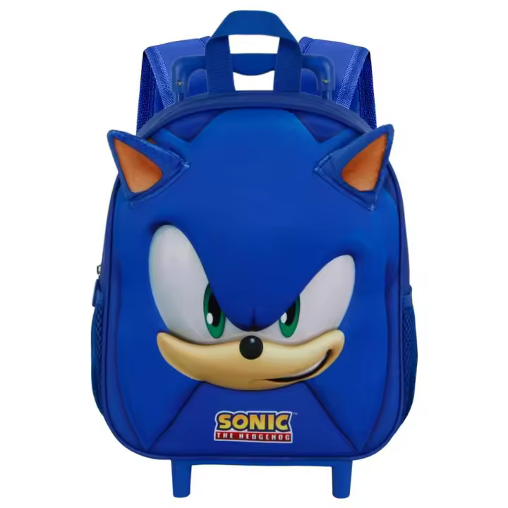 Trolley 3D Face Sonic The Hedgehog 31x26x11cm, KaracterMania- Kiglam - 1