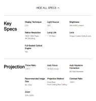 ULTIMEA Nova C40 Proyector con soporte de cardán, 600 ANSI, decodificación 4K, nativo 1080P, Bluetooth 5.3, Android TV 11.0, audio Dolby, enfoque automático y corrección de keystone - details 23