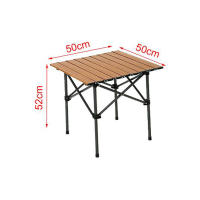 UD - Mesa Plegable Portátil de madera 50x50X52cm -Muy Facil de Llevar!-Ideal para Camping y Picnic - details 0