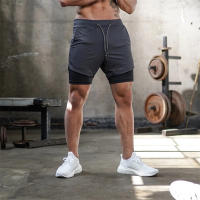 Shorts De Correr Para Hombre Verano 2024 2 En 1 Deportivos De Entrenamiento Secado Rápido Pantalones De Gimnasio - details 27