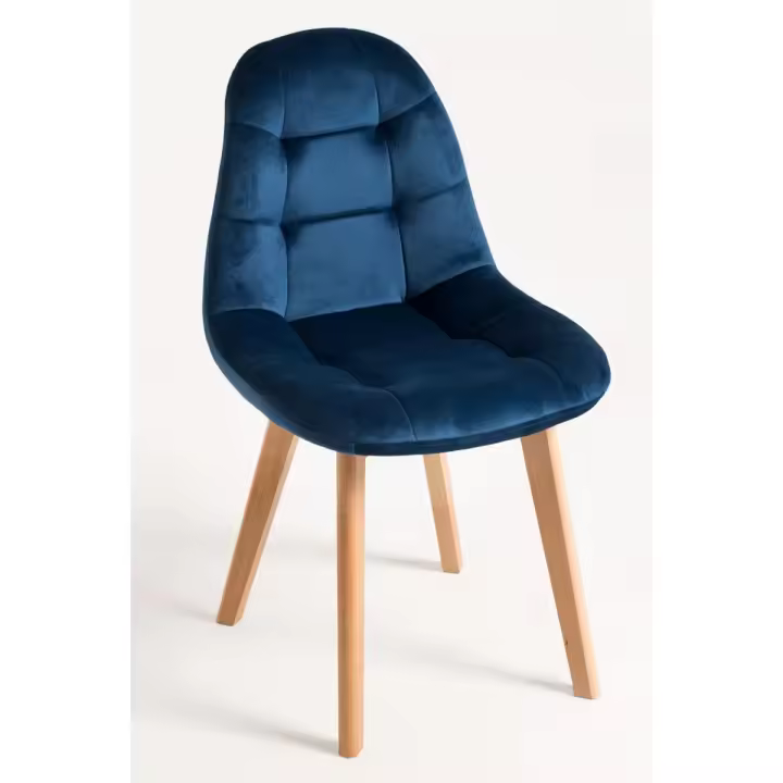 Silla Kelen Terciopelo - Azul - 1