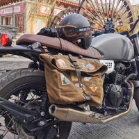 Bolsa De Hombro Para Hombre En Cuero Vacuno Y Lona Impermeable Y Resistente Al Desgaste Bolsa De Negocios Y Tiempo Libre Portátil Con Estuche Único - details 1