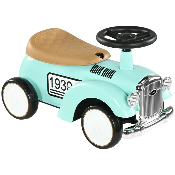 AIYAPLAY Correpasillos para Bebés de 12 a 36 Meses Coche sin Pedales con Bocina Compartimento de Almacenaje y Volante para Interior y Exterior 58x27x35 cm - 1