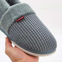 Zapatillas De Casa Para Mujer Invierno Antideslizantes Algodón Cálidas Plush Para Parejas Zapatos Internos Transpirables Talla Verdadera - details 5