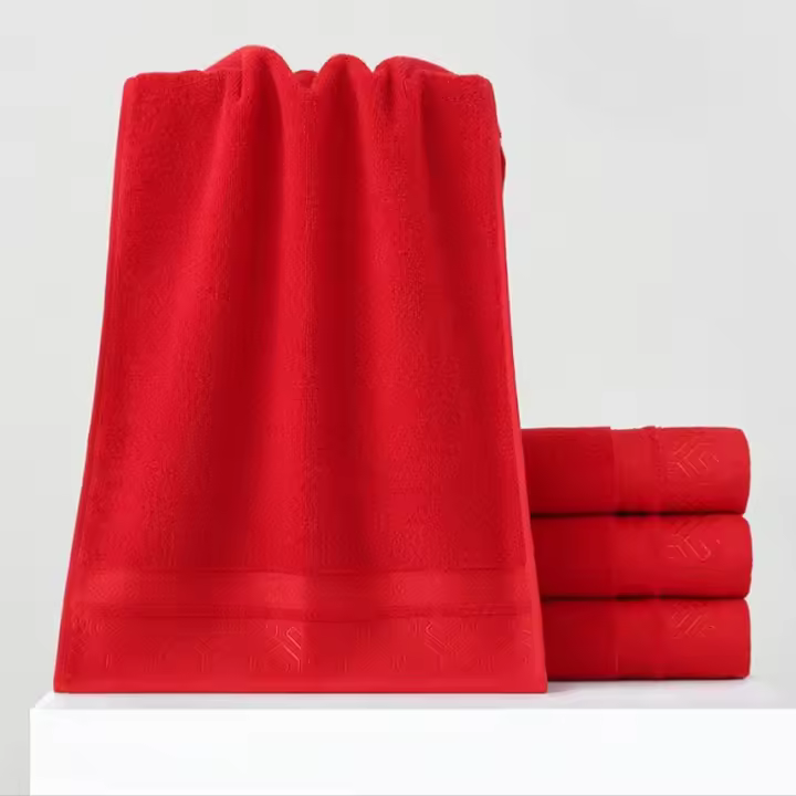Toalla De Rostro De Algodón Suave Y Super Absorbente 1/4pcs Toalla Deportiva De Secado Rápido Regalo Para Año Nuevo Primavera Boda 35*75cm - 1