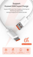 Cable USB Tipo-C 6A 66W Super Cargador Rápido Para Xiaomi 13 Redmi K50 K60 POCO Huawei Mate 50 P60 Honor 80 90 Realme GT Color Blanco - details 0