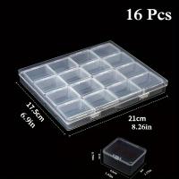 Caja De Almacenamiento Grande De 8/16 Celdas Para Pintura Diamante Joyería DIY Caja De Herramientas Uñas Collar Pendiente - details 3