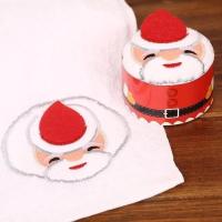 Toalla De Mano Navideña Roja Con Santa Claus 1/3pcs Regalo De Año Nuevo Suave Para Lavar La Cara Y Las Manos Uso Doméstico En Baño - details 8