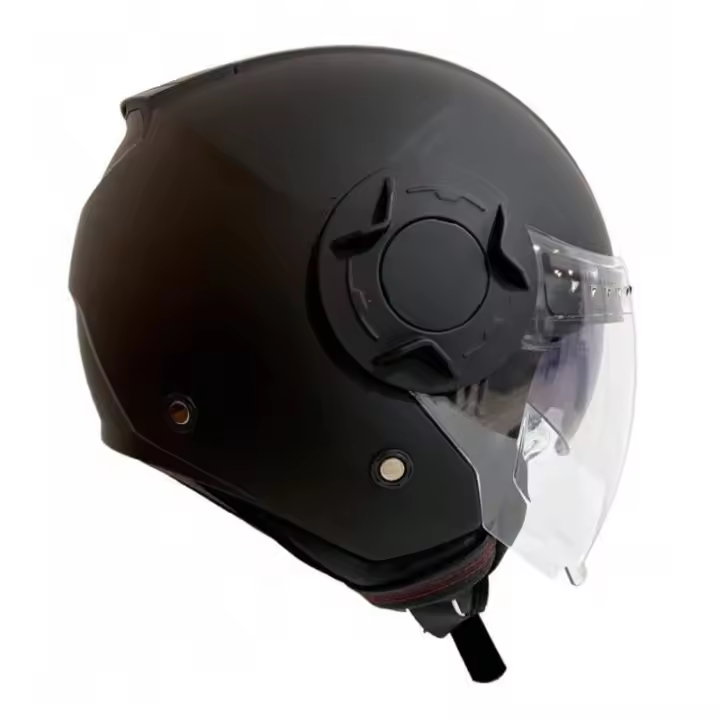 Casco abierto negro mate con gafas solares integradas NAVA JET DUAL NEGRO MATE JETDUAL - 1