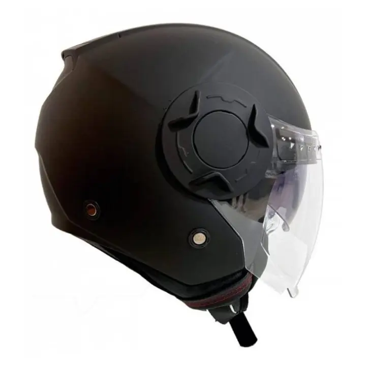 Casco abierto negro mate con gafas solares integradas NAVA JET DUAL NEGRO MATE JETDUAL - 1