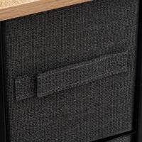 MUEBLE GRIS OSCURO CON 4 CAJONES TISSA MARCA 5 FIVE - details 2