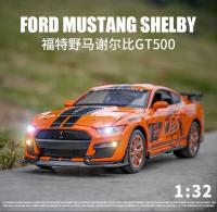 Modelo De Coche Deportivo De Aleación Ford Mustang Viper GT500 1:32 Regalo Para Niños Adorno De Coche Metal No Batería Recomendado Para Mayores De 14 Años - details 0