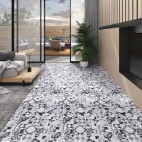 vidaXL 36x Lama de Suelo 5,02 m² PVC 2mm Roble Baldosa Tarima Flotante Color Gris claro,  Estampado gris,  Gris rayado y mas - details 2