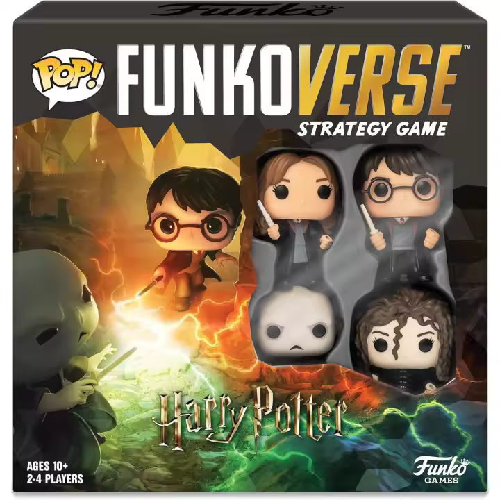 Harry Potter Juego de Estrategia Funkoverse - Edición Básica Con 4 Figuras y 4 Escenarios - 1