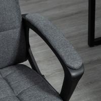 Vinsetto Silla de Oficina Silla de Escritorio Giratorio con Altura Ajustable y Reposabrazos Estilo Moderno Carga 120 kg para Estudio 59x63x96-105,5 cm Gris Oscuro - details 6