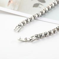 Pulsera Romana De Zinc Con Diseño De Corazón Y Cristales Zirconia Para Bodas Y Sensación De Moda Unisex - details 4
