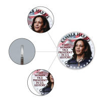 Moneda Commemorativa De Plata Para Kamala Harris Primera Vicepresidenta Y Mujer Medalla Coleccionable Regalo Con Diseño De Desafío Tamaño 40mm*3mm - details 6