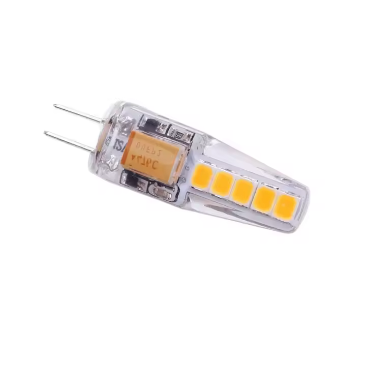 10PCS G4 Bombillas LED 3000K Iluminación Blanca Cálida Regulable G4 Bi-Pin Bombilla LED 2W Equivalente a 2000lm Brillo AC 12V-24V Kit de reemplazo de bombillas G4 para O - 1