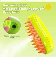 Cepillo De Vapor Eléctrico Para Mascotas 3 En 1 Herramienta De Peluquería Para Gatos Y Perros Masaje Y Repelente De Pelo - details 4
