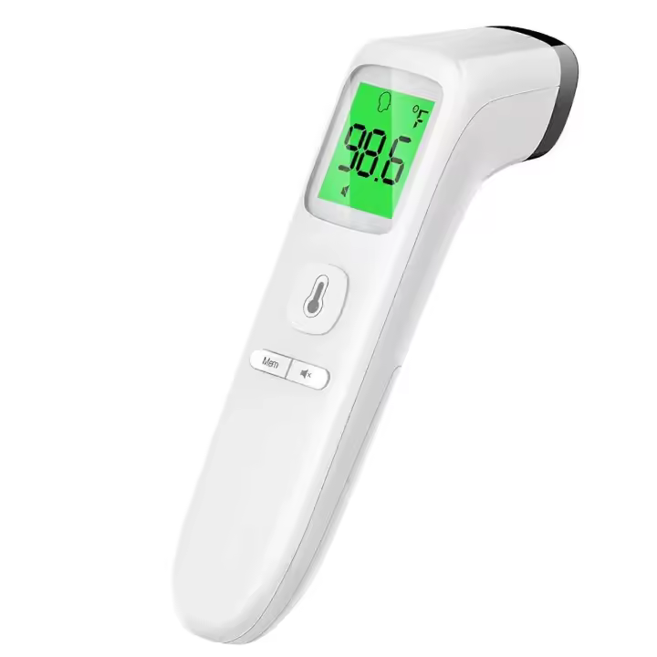 Termómetro de frente, termómetro para bebés y adultos con alarma de fiebre, pantalla LCD y memoria - 1