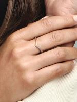 Pandora Timeless Wish Half Sparkling - Baño de Gold Rose de 14K - details 2