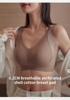 Sujetador Sin Costuras Para Mujer Estilo Delgado Adecuado Para Pechos Grandes Y Pequeños Sin Alzas Antideslizante Talla Grande Pull-up - details 3
