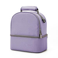 Bolso De Mano Para Mamá Grande Capacidad Doble Capa Aislada Color Sólido Estilo De Viaje Y Picnic Bolsa De Alimentos Portátil Para Bebé - details 12