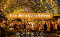 Luz De Fairy Solar De 32M/42M Para Jardín Exterior Decoración Navideña Con 8 Modos Timable Hilo De Luces De Jardín Festivo - details 1