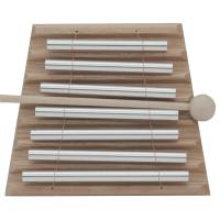 Campanas De Viento De Madera Para Mesa 1/3/7 Tonos Juguete Educativo Musical Para Niños Instrumento De Percusión Con Martillo Metal Plateado - details 17