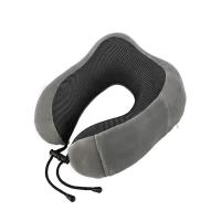 Almohada De Viaje En Forma De U De Espuma De Memoria Soporte Para Cuello Sin Bolsa De Transporte Tapones Para Los Oídos Y Máscara - details 7