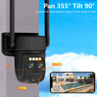 Cámara De Seguridad Solar WIFI Dual Lente 10X Zoom PTZ 8MP IP Exterior Impermeable Con Audio Bidireccional Y DVR CCTV - details 9