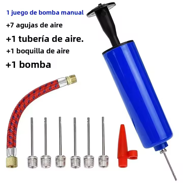 Kit De Inflador De Bolas Portátil 10Pcs Con Agujas Para Baloncesto Balonmano Fútbol Voleibol Mini Bomba De Aire Manual - 1
