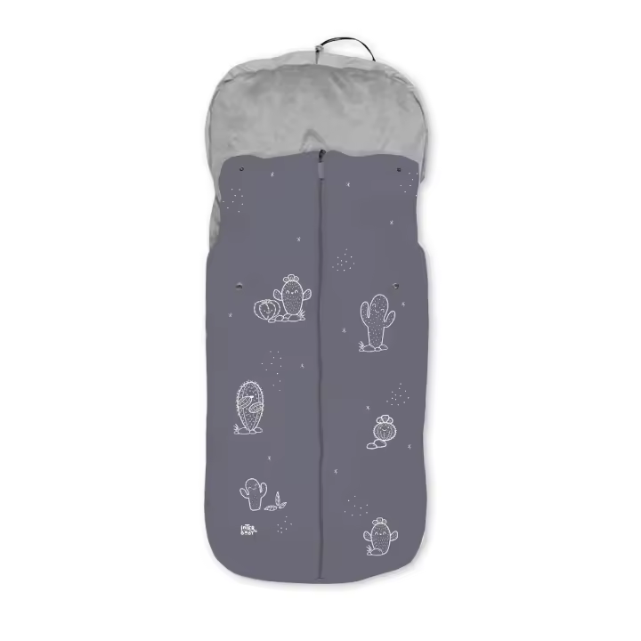 Interbaby Saco Impermeable Verde y Rosa con Interior de Coralina - Silla de Paseo - 1