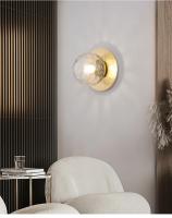 Lámpara De Pared Decorativa Para Dormitorio Y Sala De Estar Iluminación LED Para Pasillos Y Sofa Luz De Fondo Para Cama Estilo Moderno Material Vidrio Y Hierro - details 5