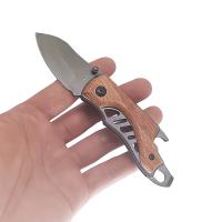 Cuchillo De Bolsillo EDC De Acero Inoxidable 5.6'' Portátil Para Camping Cuchillo Tacítico Con Abrebotellas Y Llavero - details 1