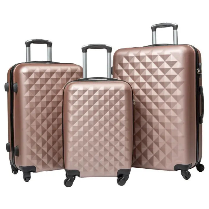 maletas giratorias de alta capacidad con 4 ruedas de S/20, M/24 y L28 pulgadas - Material de ABS - Cerradura de combinación numérica - 1