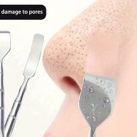 Extructor De Puntos Negros Y Acné De Acero Inoxidable Doble Punta Herramienta Multifuncional Para El Rostro Eliminador De Comedones - details 1