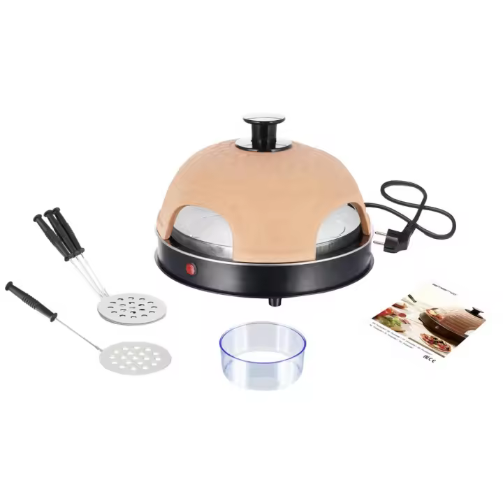Emerio PO-115985 fabricante de pizza y hornos 4 Pizza(s) 900 W Negro, Naranja - 1