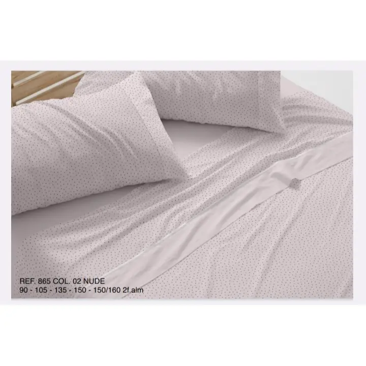 Juego Sabana Tela estampada Dorvel Burrito Blanco modelo 865 color Nude c.02 - 1