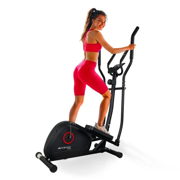 Bicicleta elíptica 8 Niveles de Resistencia Pantalla LCD Mobiclinic hasta 100 Kgs Modelo Atlas Agarre Acolchado Pedales Antideslizantes Rueda de Resistencia 4Kgs Fitness en casa - 1