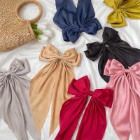 Pinza Para El Cabello De Estilo Coreano Para Mujeres Roja Con Lazo Y Abanico De Cinta Larga Accesorios De Cabello De Tela Cute/románticos - details 5