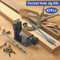 Juego De Guía De Taladro Para Agujeros De Bolsillo 15° Ángulo Negro Herramientas De Carpintería DIY Con Brocas De Metal - details 4