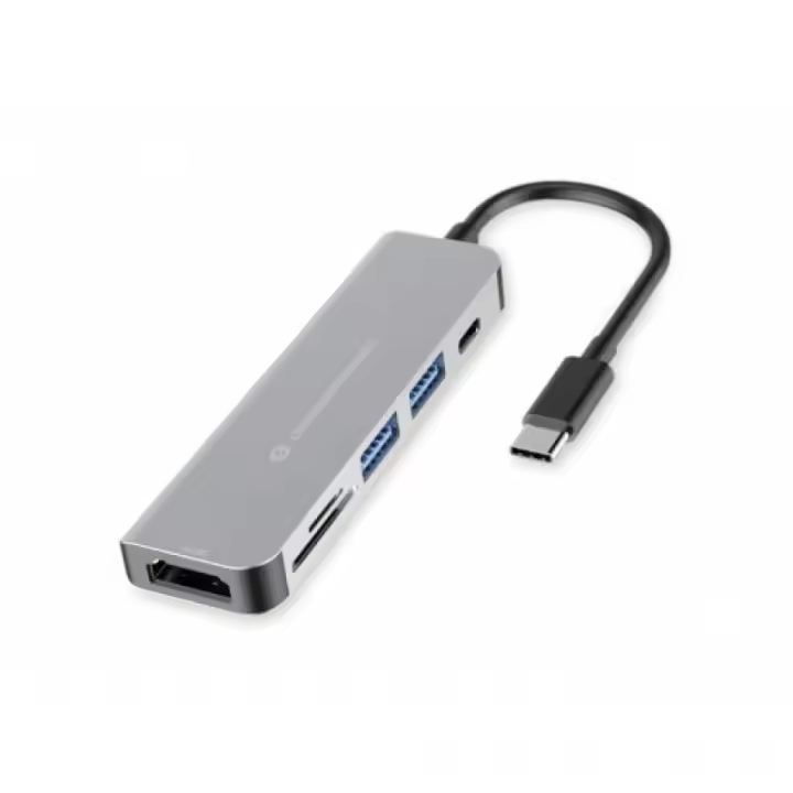 Conceptronic donn usb-c to hdmi/usb-c/usb 3.0/sd/microsd hub adapter - 1