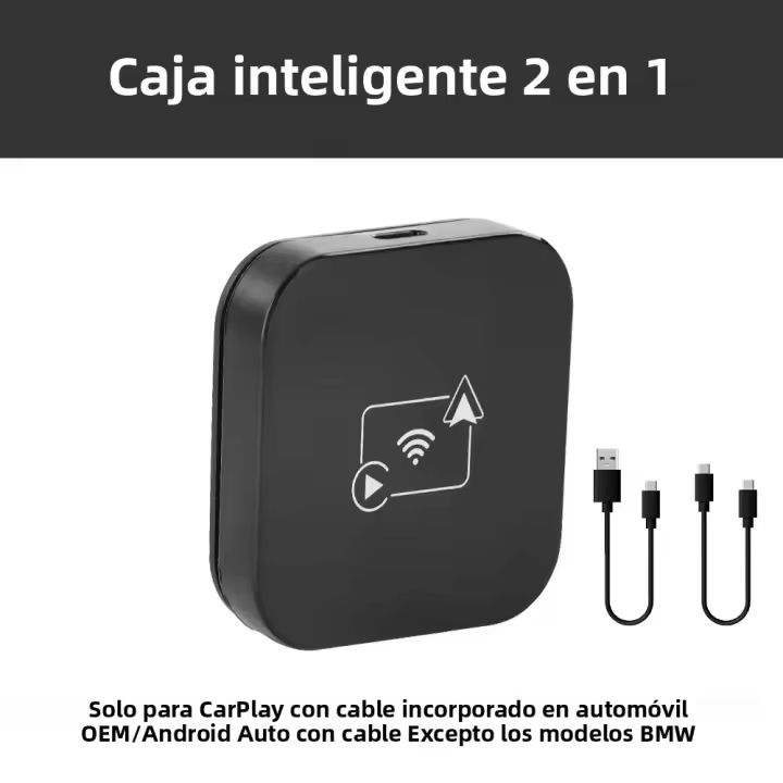 Caja AI Para Coche Smart Carplay 2024Compatible Con Mazda Toyota Mercedes Peugeot Volvo VW AudiAndroid Auto Wireless CarPlay - 1